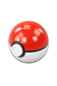 Pokeman Grinder Ø55 mm im Kugeldesign – geschlossen, rot-weiß