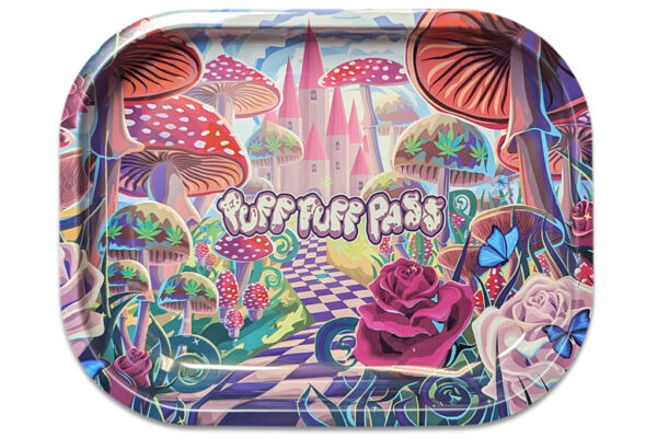 🍄 Rolling Tray Fantasy Castle – Metalltablett 18 x 14 cm, einseitig bedruckt
