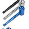 Sieblose Purpfeife Aluminium 9 cm – in Blau, Schwarz & Silber