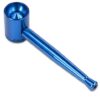 Sieblose Purpfeife Blau – 9 cm Handpfeife aus Aluminium