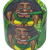 Reggae Grinder Motiv 2 – Ø40 mm, 4-teilig aus Zink mit Pollinator-Sieb, Schaber & farbenfrohem Reggae-Motiv
