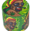 Reggae Grinder Motiv 3 – Ø40 mm, 4-teilig aus Zink mit Pollinator-Sieb, Schaber & kreativem Reggae-Motiv