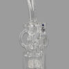 Bong „Watercycler“ aus 5 mm Borosilikatglas mit Wheelperkolator und vier Röhren – 31 cm