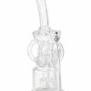 Bong „Watercycler“ aus 5 mm Borosilikatglas mit Wheelperkolator und vier Röhren – 31 cm - Seitenansicht