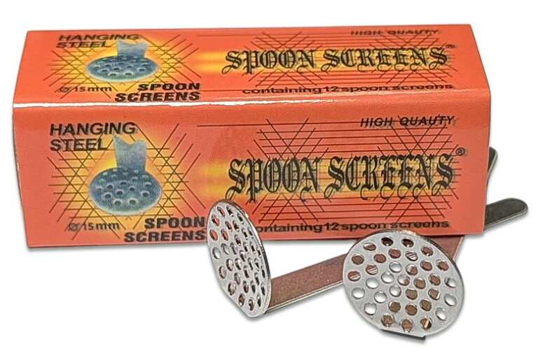 Einhängesiebchen aus Stahl, 15 mm Durchmesser, 46 mm Griff, 12 Stück pro Packung