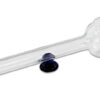 Glas-Ölpfeife 11 cm mit blauem Standfuß