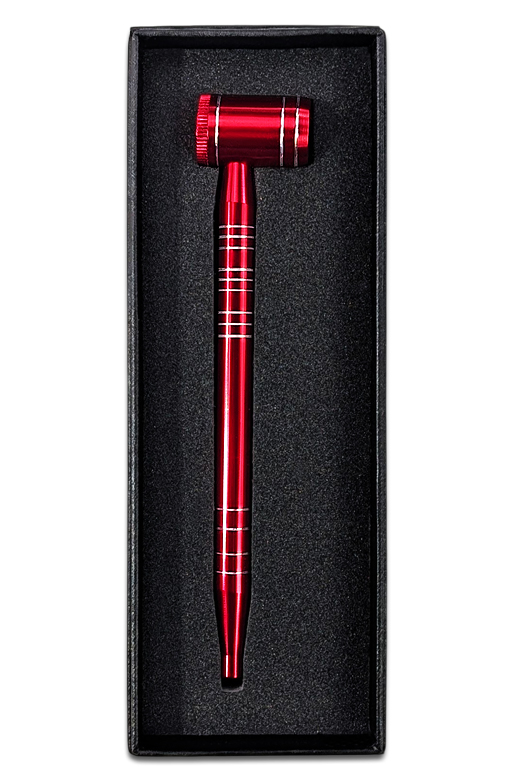 Purpfeife MSP15003 Rot 1 Rote Aluminium-Purpfeife 16 cm in Geschenkbox