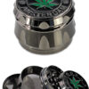 Amsterdam Grinder Gun Black aus Zink, 4-teilig mit Pollinatorsieb