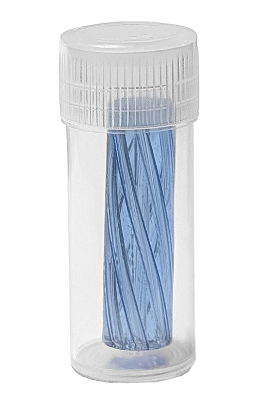 Ø8mm Glastips – 3cm Länge – Mit 6-Loch-System 2 Glastip Clear 8 mm in Kunststoffdöschen