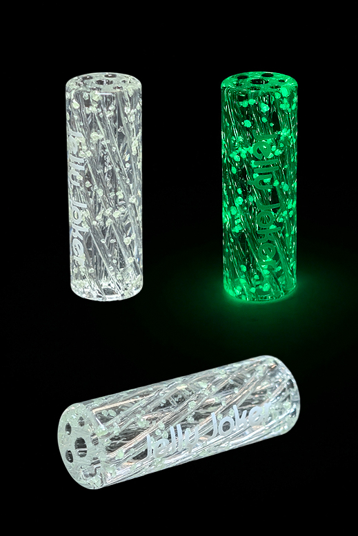 Glastips aus Glas mit Glow-in-the-Dark-Effekt und 7-Loch-System
