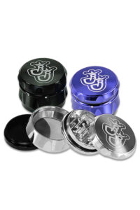 4-teiliger Aluminium-Grinder Ø55 mm in verschiedenen Farben