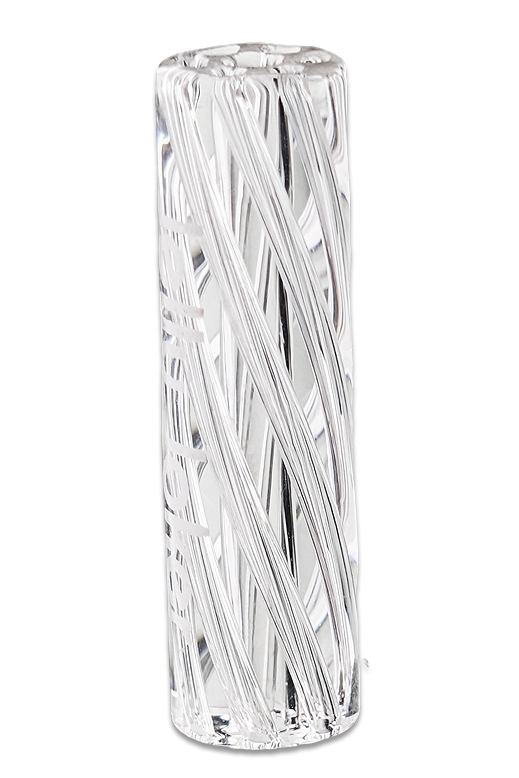 Ø8mm Glastip – Clear 1 Glastip 8 mm Clear mit 6-Loch-System im Kunststoffdöschen