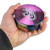 XXL Rainbow Grinder Ø98 mm in der Hand gehalten