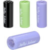Milky & Solid Black Glastip mit Ø12mm und 7-Loch-System