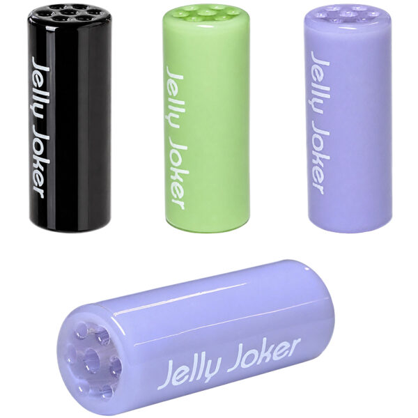 Milky & Solid Black Glastip mit Ø12mm und 7-Loch-System
