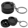 Mini Grinder als Schlüsselanhänger aus Aluminium in Schwarz