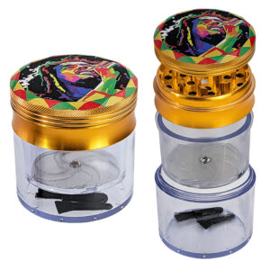 Alu Grinder mit Auffangbehälter Ø62mm – 4-teilig
