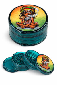 Grinder Rasta Smoker mehrteilig mit Motiv