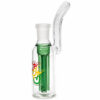 Bat Handbubbler aus Borosilikatglas mit grünem 3-Arm-Perkolator (18,8mm, 16cm)