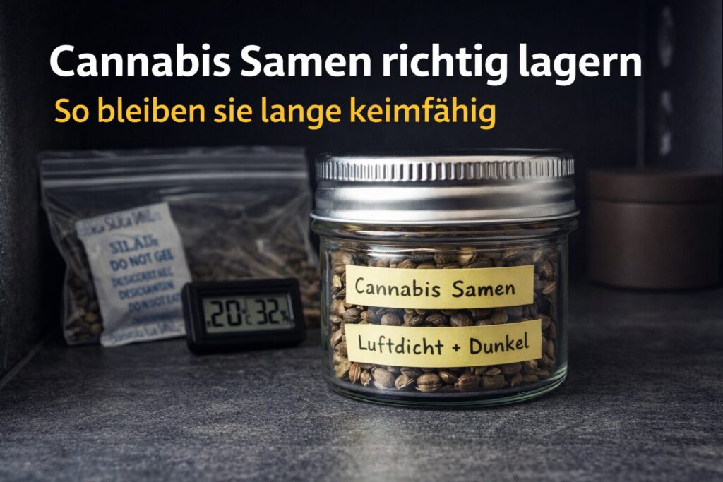 Cannabis Samen richtig lagern: So bleiben sie lange keimfähig 1 Cannabis Samen richtig lagern