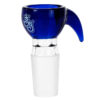 Durchgefärbter Bongkopf mit Griff in Blau