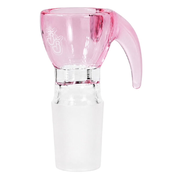 Durchgefärbter Bongkopf mit Griff in Pink