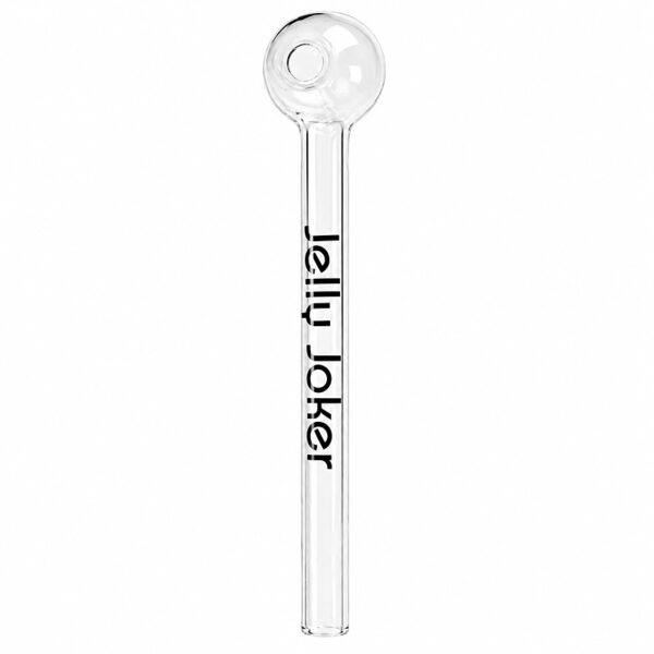 Kaspoon Glaspfeife – 13,5cm – Borosilikatglas – Glaskugel Ø2,5cm 6 Kaspoon Glaspfeife aus klarem Borosilikatglas
