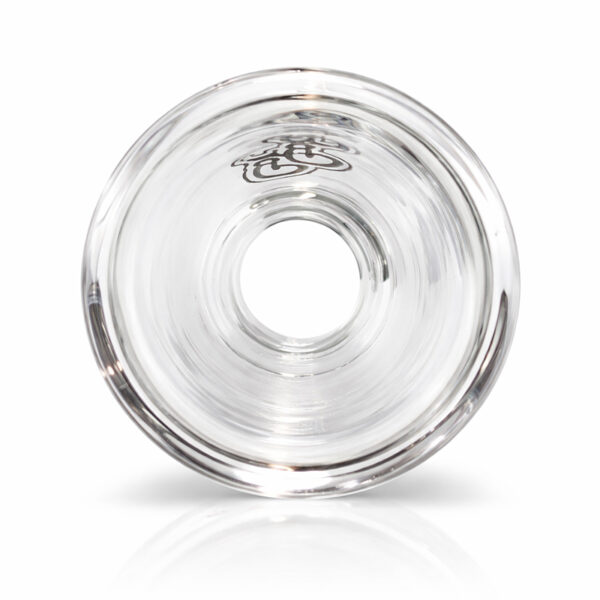 Durchlass vom klaren Bong Kopf aus Borosilikatglas mit 14,5mm Schliff