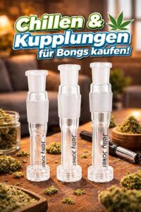 Chillen und Kupplungen für Bongs aus Borosilikatglas