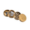 Gold Grinder 40mm 4-teilig geöffnet mit Pollensieb
