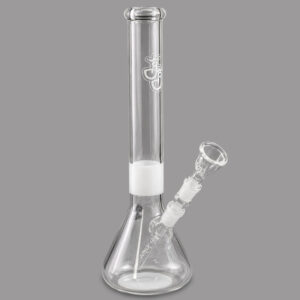 Bong mit Kickloch Amid-14 31cm aus 4mm Borosilikatglas mit 14,5mm Stecksystem