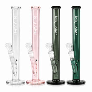 Schmale Bong Long Don in mehreren Farben mit 40cm Höhe und 5mm Borosilikatglas