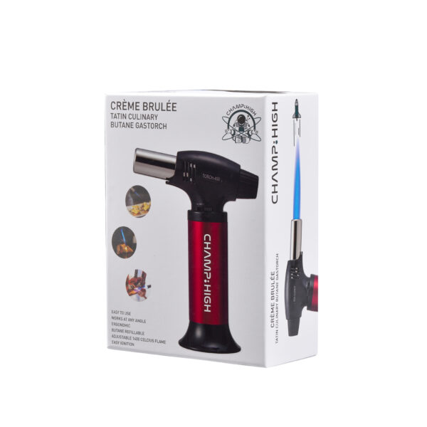 Champ High Gastorch Brenner schwarz rot Verpackung Geschenkbox