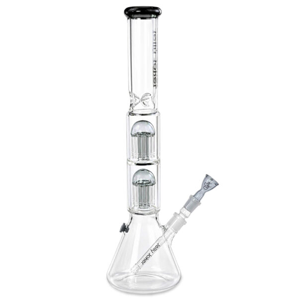 7mm Bong Jumbo 50cm Seitenansicht mit Zehnarm-Perkolatoren