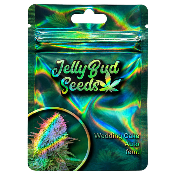 Cannabis Samen "Wedding Cake Auto" fem. – ca. 26% THC – 35/65 Sativa/Indica 7 Cannabis Samen Wedding Cake Auto Verpackung