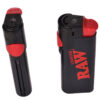 Raw Phoenix Feuerzeug von oben mit Stopfer und rotem Zündknopf