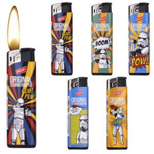 Stormtrooper Feuerzeug elektrisch im 5er Set mit 5 Motiven