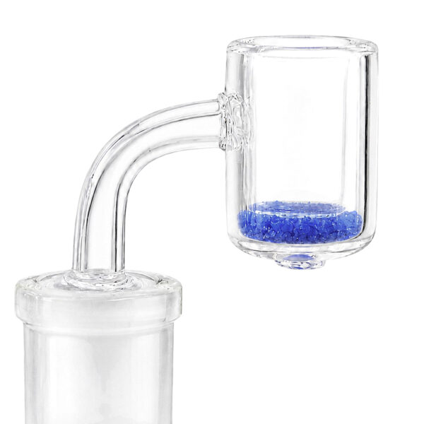Thermal Quarzbanger mit blauem Verfärbungs-Sand und 18,8mm male Anschluss