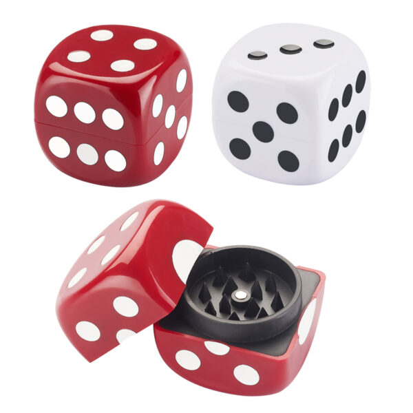 Würfel Grinder rot oder weiß im Casino Dice Design