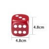 Würfel Grinder rot oder weiß mit 4,8cm Maßangabe