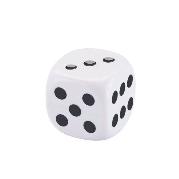 Würfel Grinder weiß im Casino Dice Design