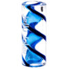 Gedrehter Glastip Ø12mm Clear Blue mit Spirale