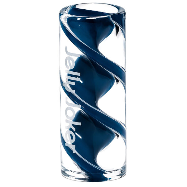 Gedrehter Glastip – Ø12mm – 3cm – mit Spirale in verschiedenen Farben 4 Gedrehter Glastip Ø12mm Dark Blue mit Spirale