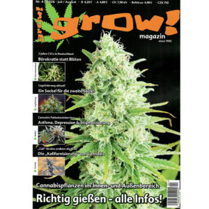 GROW Magazin Nr.4/2026 (Juli/August) – Richtig gießen und Cannabispflanzen im Innen- und Außenbereich