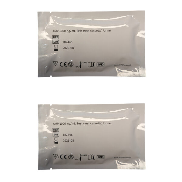 Zwei einzeln versiegelte Amphetamin-Urintests AMP mit 1000ng/ml Cut-off