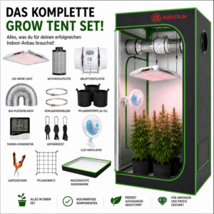 Growbox Komplettset 420LED® TIPI mit 250W LED und komplettem Zubehör