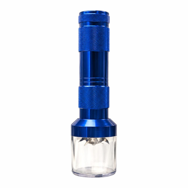 Elektrischer Grinder mit Auffangbehälter KM-PH5800 in Blau mit transparentem Auffangbehälter