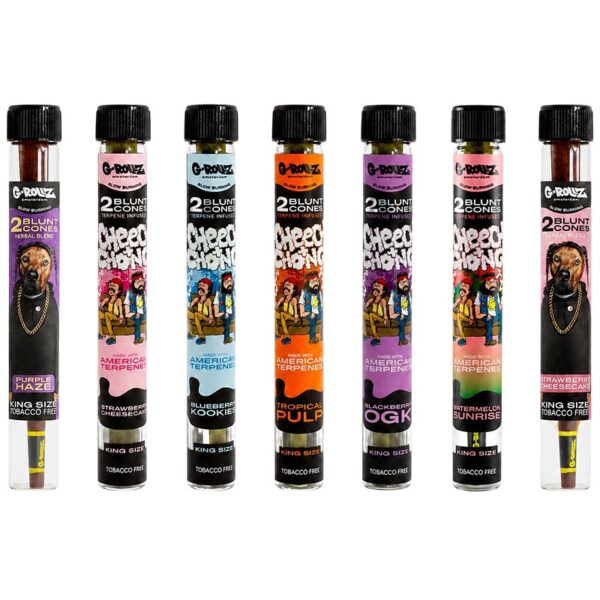 G-Rollz Blunt Cones King Size – verschiedene Sorten von The Dog und Cheech & Chong
