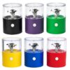 Wiederaufladbarer Grinder PH5850 in sechs Farben mit transparentem Oberteil und Jelly Joker Logo