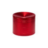 Grinder mit gewölbtem Deckel in Rot aus CNC-gefrästem Aluminium